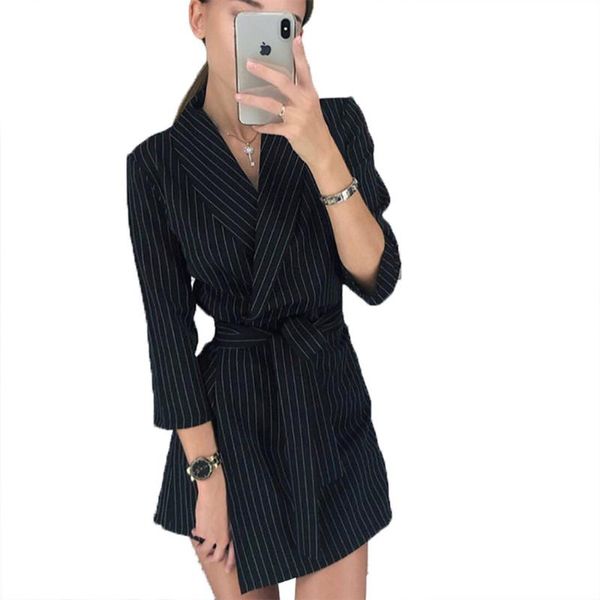 european american selling spring summer fashion women's long sleeve solid suit collar belt temperament short dress casual dresses, Black;gray
european american selling spring summer fashion women's long sleeve solid suit collar belt temperament short dress casual dresses, Black;gray
