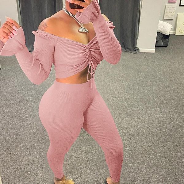 women's two piece pants hirigin solid pleated lace up navel fashion outfits woman long petal sleeve slash neck skinny 2 set women, White
women's two piece pants hirigin solid pleated lace up navel fashion outfits woman long petal sleeve slash neck skinny 2 set women, White