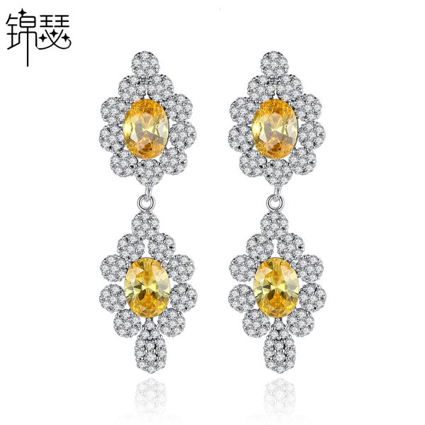jewelry charm stud twin earrings new creative temperament women's banquet copper inlaid zirconium gift, Golden
jewelry charm stud twin earrings new creative temperament women's banquet copper inlaid zirconium gift, Golden