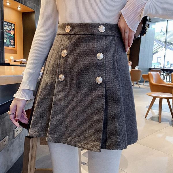 skirts pleated fall mini skirt casual a-line double button fashion girly feeling england style woman, Black
skirts pleated fall mini skirt casual a-line double button fashion girly feeling england style woman, Black