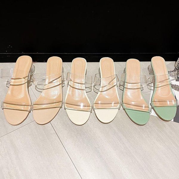 sandals transparent high pumps clear heels slippers women summer shoes woman wedding jelly buty damskie square, Black
sandals transparent high pumps clear heels slippers women summer shoes woman wedding jelly buty damskie square, Black
