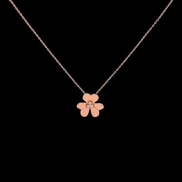 pendant necklaces fashion rose gold flower necklace for women, Silver 
pendant necklaces fashion rose gold flower necklace for women, Silver