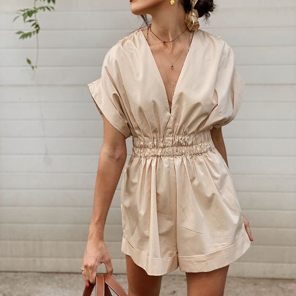 women's jumpsuits & rompers women casual summer za beige solid loose playsuits chic lady fashion pleated elastic high waist short, Black;white
women's jumpsuits & rompers women casual summer za beige solid loose playsuits chic lady fashion pleated elastic high waist short, Black;white