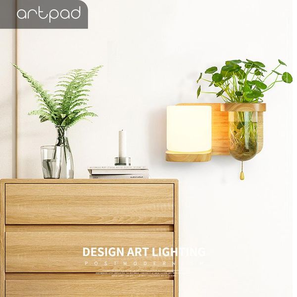 wall lamps japanese creative style wood hydroponics led lamp with glass holder for green plant balcony aisle art decor lighting
wall lamps japanese creative style wood hydroponics led lamp with glass holder for green plant balcony aisle art decor lighting