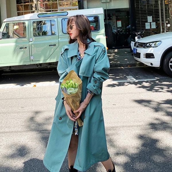 women's trench coats spring autumn fashion korean coat double-breasted office lady casual windbreaker, Tan;black
women's trench coats spring autumn fashion korean coat double-breasted office lady casual windbreaker, Tan;black