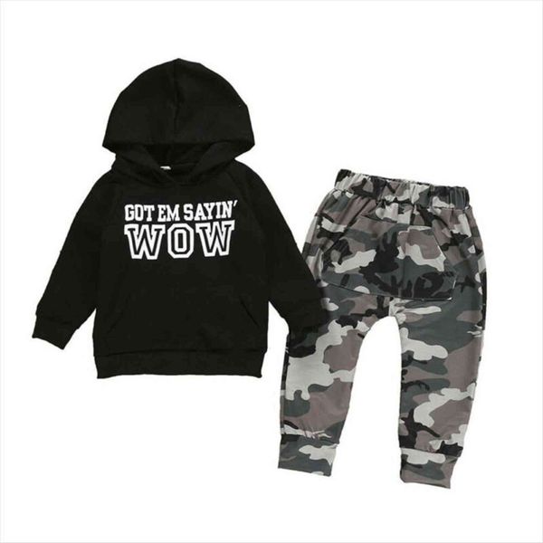 newborn baby boys cool autumn clothes long sleeve black hooded sweatshirt camouflage pants outfits set, White
newborn baby boys cool autumn clothes long sleeve black hooded sweatshirt camouflage pants outfits set, White