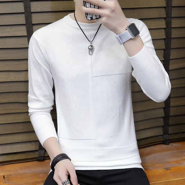 tee 2021 new men's thin spring, autumn and winter round neck long sleeve pure white undershirt coat sweater tide, White;black
tee 2021 new men's thin spring, autumn and winter round neck long sleeve pure white undershirt coat sweater tide, White;black
