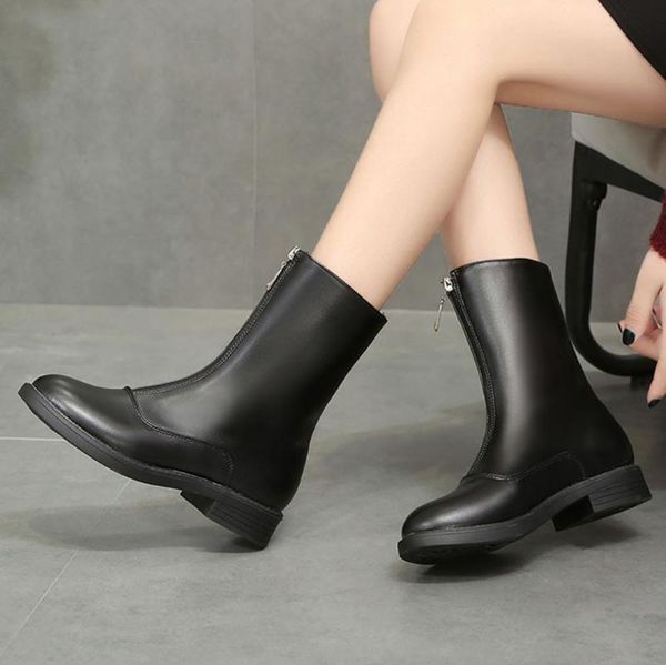 boots sagace autumn 2021 fashion round toe lace-up women's ankle bare zip platform-bottom casual short booties jul26, Black
boots sagace autumn 2021 fashion round toe lace-up women's ankle bare zip platform-bottom casual short booties jul26, Black