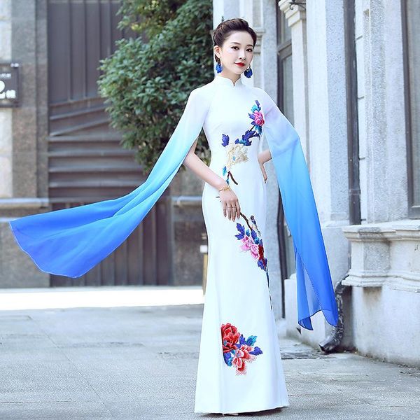 ethnic clothing slim mesh sleeve qipao chinese party prom dress gown exquisite floral classic cheongsam traditional spring vestidos, Red
ethnic clothing slim mesh sleeve qipao chinese party prom dress gown exquisite floral classic cheongsam traditional spring vestidos, Red