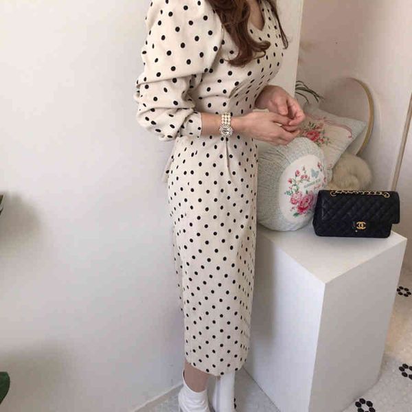dresses elegant v-neck polka dots print women midi puff sleeve slim waist lace-up package hip corduroy female dress sws0, Black;gray
dresses elegant v-neck polka dots print women midi puff sleeve slim waist lace-up package hip corduroy female dress sws0, Black;gray