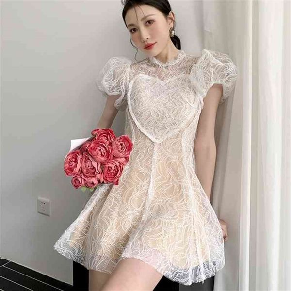vintage french temperament dress women high waist a line lace slim vestidos elegant o neck puff sleeve sweet summer 210519, Black;gray
vintage french temperament dress women high waist a line lace slim vestidos elegant o neck puff sleeve sweet summer 210519, Black;gray