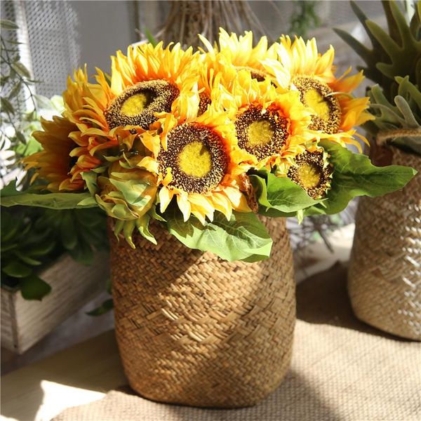 beautiful artificial flower simulation sunflower bouquet wedding party decorations home garden fake flowers decorative & wreaths
beautiful artificial flower simulation sunflower bouquet wedding party decorations home garden fake flowers decorative & wreaths