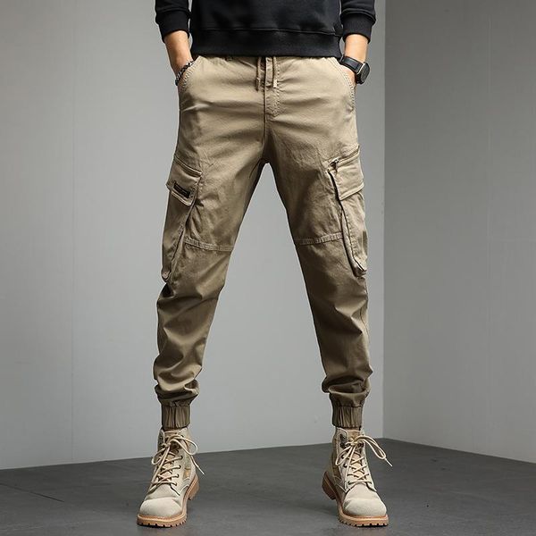 men's pants 8806 autumn winter men cargo student casual youth campus trendy all-match streetwear sport slim fit tie feet trousers, Black
men's pants 8806 autumn winter men cargo student casual youth campus trendy all-match streetwear sport slim fit tie feet trousers, Black