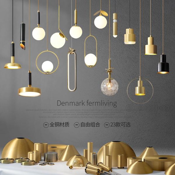 nordic copper single-head droplight bedside lamp bedroom light hallway corridor dining-room personality pure bar pendant lamps
nordic copper single-head droplight bedside lamp bedroom light hallway corridor dining-room personality pure bar pendant lamps