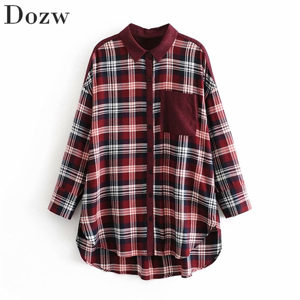 vintage loose patchwork plaid blouse women casual long sleeve pocket shirts female turn down collar fashion blouses 210515, White
vintage loose patchwork plaid blouse women casual long sleeve pocket shirts female turn down collar fashion blouses 210515, White