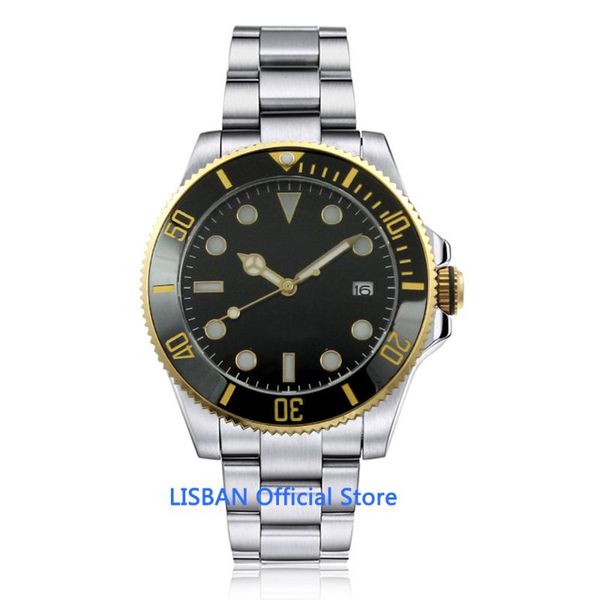 wristwatches 43mm black dial men's mechanical watch silver case sapphire glass ceramic bezel nh35a movement automatic men, Slivery;brown
wristwatches 43mm black dial men's mechanical watch silver case sapphire glass ceramic bezel nh35a movement automatic men, Slivery;brown