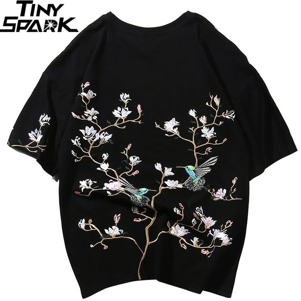 hip hop t shirt men streetwear harajuku tshirt embroidery floral magpie summer short sleeve t-shirt cotton japanese style 210329, White;black
hip hop t shirt men streetwear harajuku tshirt embroidery floral magpie summer short sleeve t-shirt cotton japanese style 210329, White;black