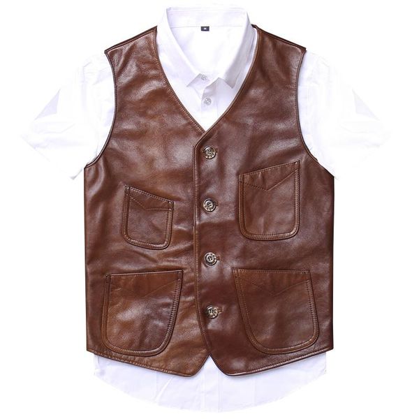 men's vests amekaji genuine japanese vest mens vintage real cowhide leather motorcycle biker multiple pockets waistcoat, Black;white
men's vests amekaji genuine japanese vest mens vintage real cowhide leather motorcycle biker multiple pockets waistcoat, Black;white