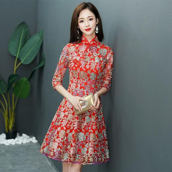 ethnic clothing traditional lady chinese style daily red vintage bride wedding party qipao mandarin collar cheongsam stage show xs-3xl
ethnic clothing traditional lady chinese style daily red vintage bride wedding party qipao mandarin collar cheongsam stage show xs-3xl