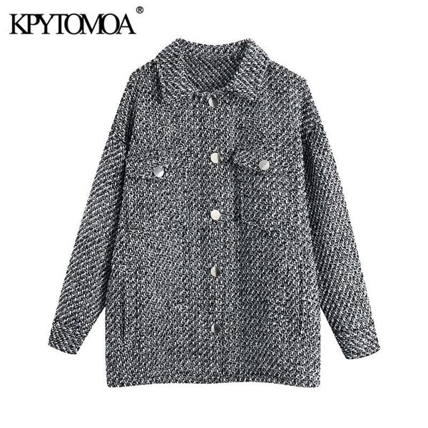 women's jackets kpytomoa women 2021 fashion with pockets oversized tweed jacket coat vintage long sleeve button-up female outerwear chi, Black;brown
women's jackets kpytomoa women 2021 fashion with pockets oversized tweed jacket coat vintage long sleeve button-up female outerwear chi, Black;brown