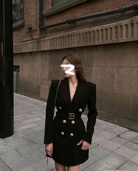 suit skirt female b letter 2021 autumn winter fashion leisure metal double breasted temperament waist closing suit coat, Black;gray
suit skirt female b letter 2021 autumn winter fashion leisure metal double breasted temperament waist closing suit coat, Black;gray