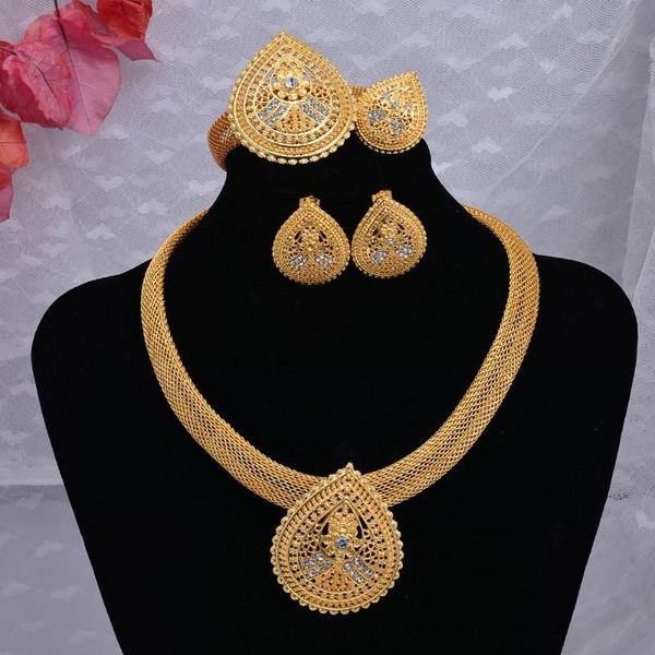 earrings & necklace dubai arab nigeria jewelry sets for girl women bride gold color bridal wedding bangles gifts, Silver
earrings & necklace dubai arab nigeria jewelry sets for girl women bride gold color bridal wedding bangles gifts, Silver