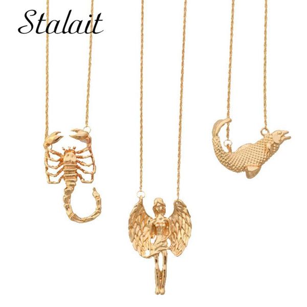 pendant necklaces gold color twelve constellation female personality stereo animal long jewelry for birthday, Silver
pendant necklaces gold color twelve constellation female personality stereo animal long jewelry for birthday, Silver
