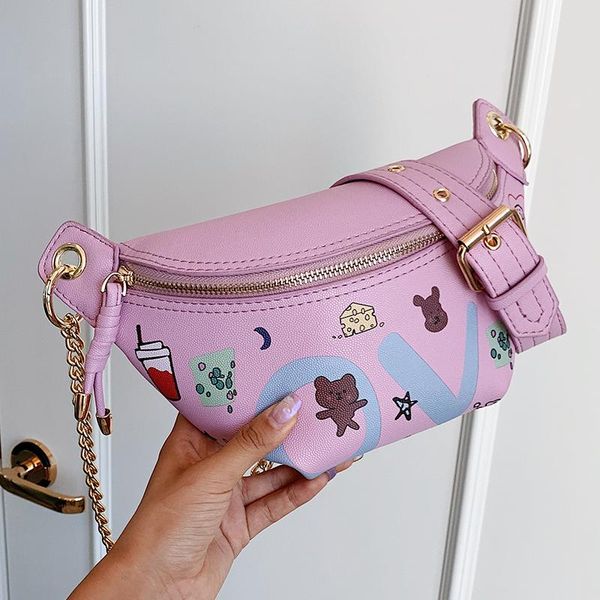 summer korean fashion graffiti female bag wild ins ladies chain crossbody chest personalized waist bags
summer korean fashion graffiti female bag wild ins ladies chain crossbody chest personalized waist bags