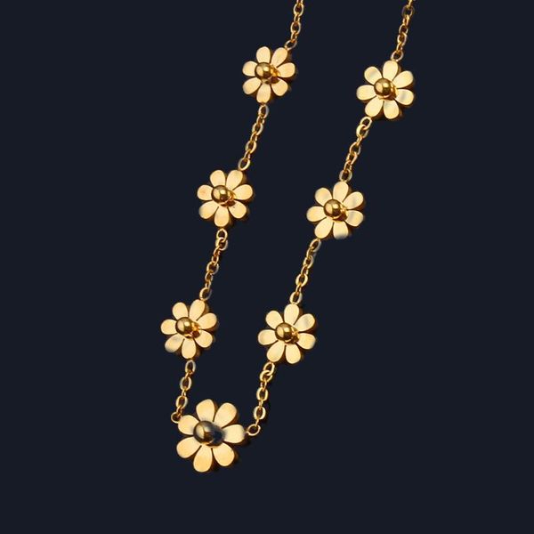 pendant necklaces stainless steel flowers necklace chain chocker gift for girl rose gold women jewelry accessory birthday present, Silver
pendant necklaces stainless steel flowers necklace chain chocker gift for girl rose gold women jewelry accessory birthday present, Silver