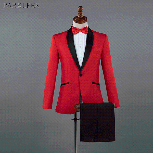red wedding groom tuxedo mens suit shawl collar one button suits with pants slim fit 3pcs male costume homme mariage men's & blazers, White;black
red wedding groom tuxedo mens suit shawl collar one button suits with pants slim fit 3pcs male costume homme mariage men's & blazers, White;black