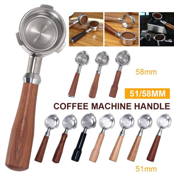coffee filters 51/58mm portafilter stainless steel machine bottomless filter for barsetto holder wooden handle professional accessory
coffee filters 51/58mm portafilter stainless steel machine bottomless filter for barsetto holder wooden handle professional accessory