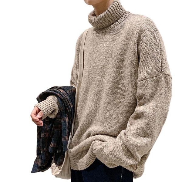 men's sweaters men sweater turtleneck large regular plush coat solid color long sleeve set head loose tidal current streetwear, White;black
men's sweaters men sweater turtleneck large regular plush coat solid color long sleeve set head loose tidal current streetwear, White;black