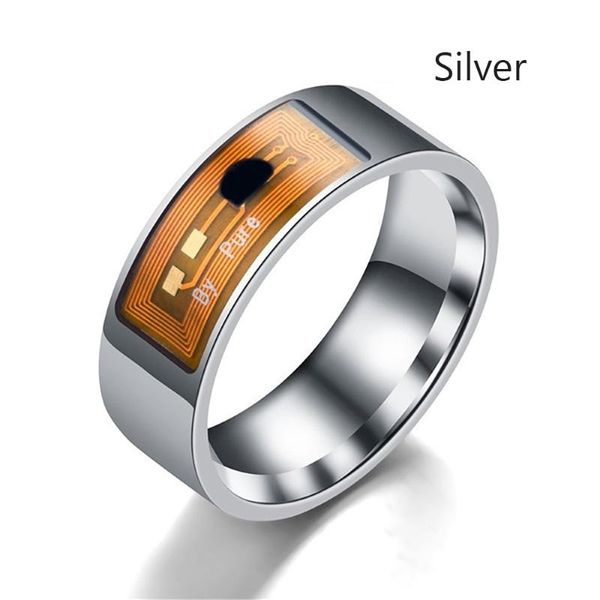 cluster rings smart nfc multi-functional waterproof intelligent ring wear finger digital accessories for women men, Golden;silver
cluster rings smart nfc multi-functional waterproof intelligent ring wear finger digital accessories for women men, Golden;silver