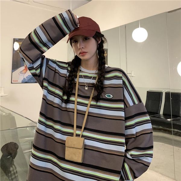 men's t-shirts kawaii striped long-sleeved t-shirt women's autumn basic pullover y2k aesthetic punk gothic kpop grunge clothes, White;black
men's t-shirts kawaii striped long-sleeved t-shirt women's autumn basic pullover y2k aesthetic punk gothic kpop grunge clothes, White;black