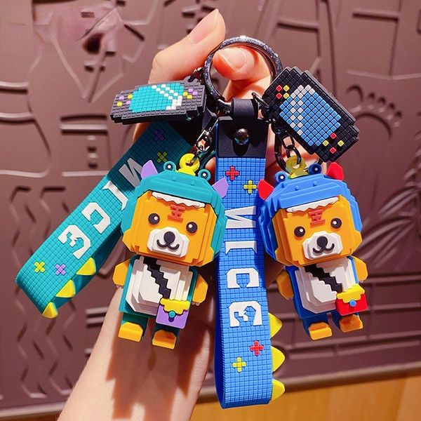 keychains creative building blocks tiger keychain trend couple accessories cute schoolbag pendant gift animal key chain car charm, Silver
keychains creative building blocks tiger keychain trend couple accessories cute schoolbag pendant gift animal key chain car charm, Silver