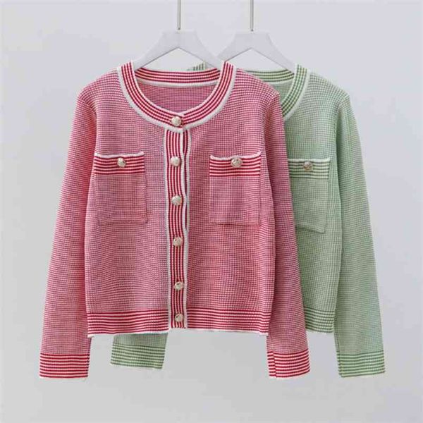 spring summer short sweater cardigan women single breasted fashion pink green striped knitting high street vintage crop 210514, White;black
spring summer short sweater cardigan women single breasted fashion pink green striped knitting high street vintage crop 210514, White;black