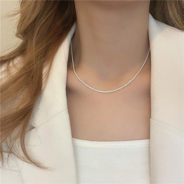 chains kzd clavicle chain sparkling necklace female niche design minimalist cold ornament, Silver
chains kzd clavicle chain sparkling necklace female niche design minimalist cold ornament, Silver