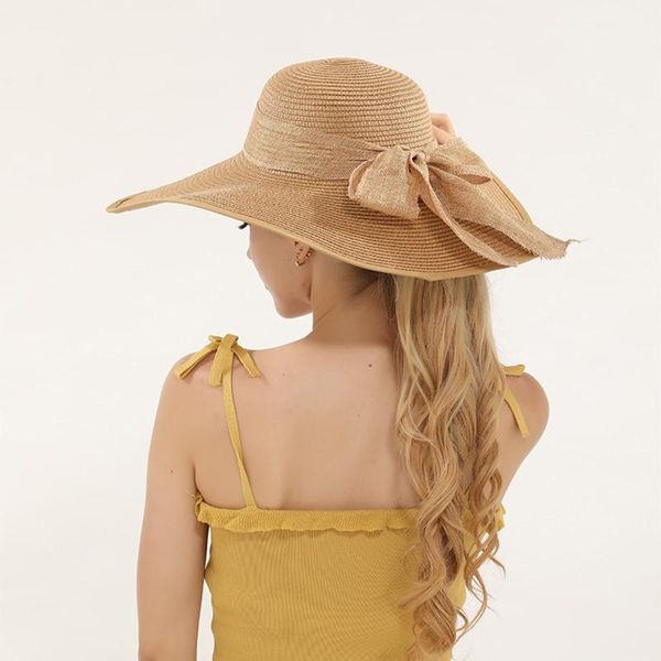 wide brim hats fashion summer casual breathable fisherman caps bow sun hat beach panama straw women men visors cap, Blue;gray
wide brim hats fashion summer casual breathable fisherman caps bow sun hat beach panama straw women men visors cap, Blue;gray