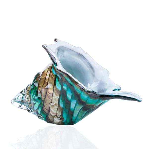 h&d 9.4inch colorful sea shell craft handblown art glass nautical conch figurine collectible gift ornament home deskdecor decorative obj
h&d 9.4inch colorful sea shell craft handblown art glass nautical conch figurine collectible gift ornament home deskdecor decorative obj