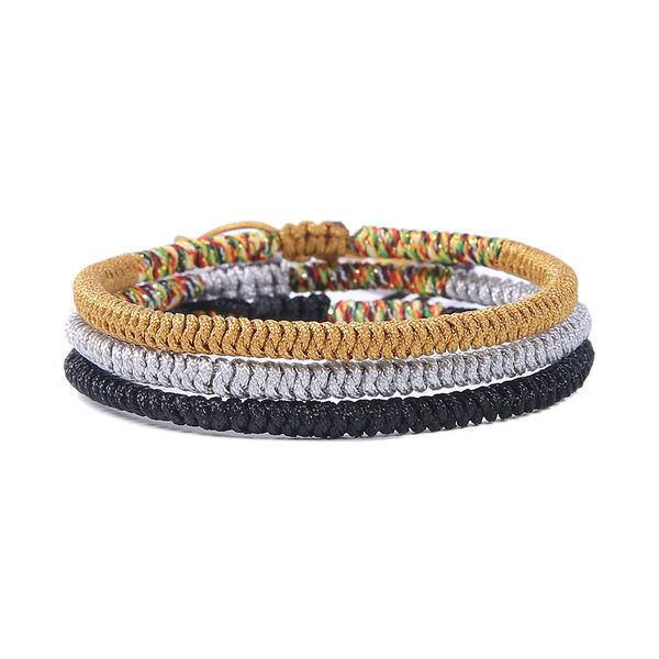 hand-woven color diamond knot bracelet color rope bracelet, Black
hand-woven color diamond knot bracelet color rope bracelet, Black