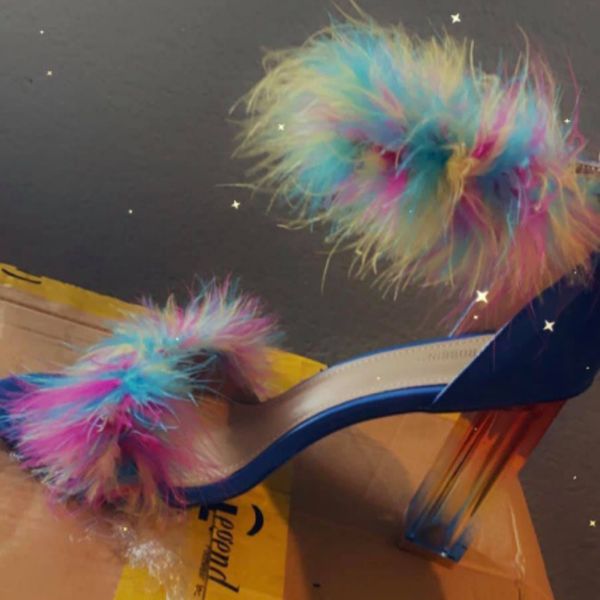 women sandals woman high heels fur plush transparent summer 2021 ladies casual womens buckle footwear female shoes plus size 46, Black
women sandals woman high heels fur plush transparent summer 2021 ladies casual womens buckle footwear female shoes plus size 46, Black