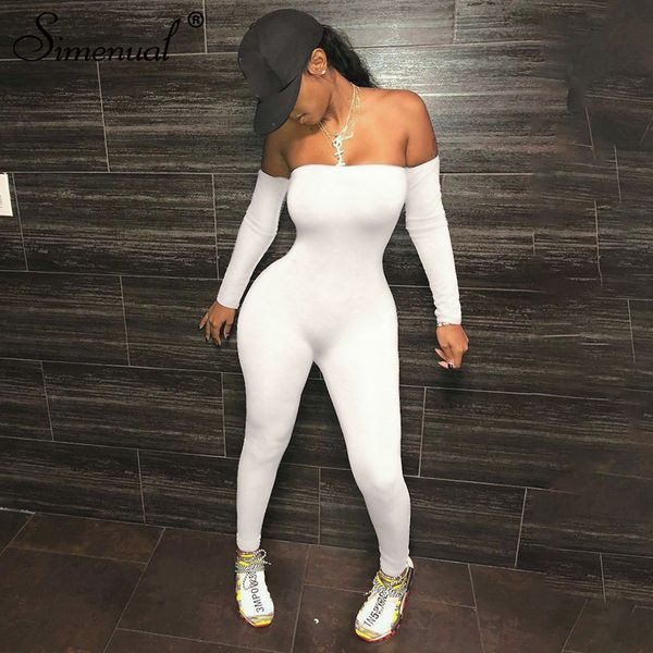 simenual off shoulder bodycon rompers womens jumpsuit long sleeve sporty workout acitve wear fashion one piece jumpsuits autumn, Black;white
simenual off shoulder bodycon rompers womens jumpsuit long sleeve sporty workout acitve wear fashion one piece jumpsuits autumn, Black;white