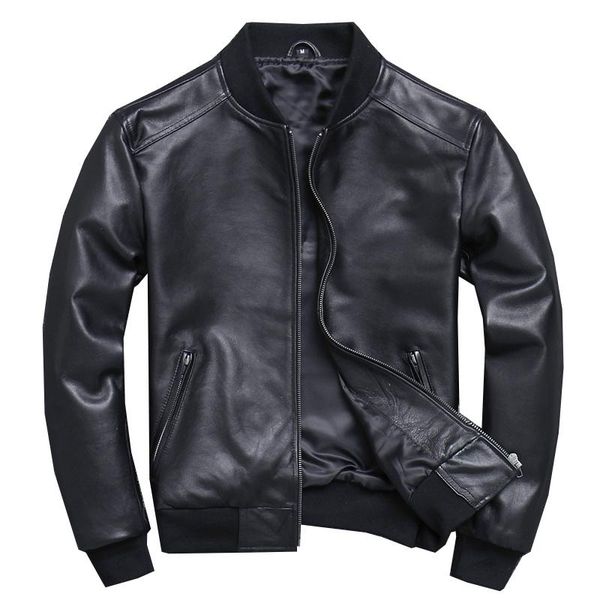 men's leather & faux black aviation genuine bomber jacket men pilot sheepskin real coat short slim business
men's leather & faux black aviation genuine bomber jacket men pilot sheepskin real coat short slim business