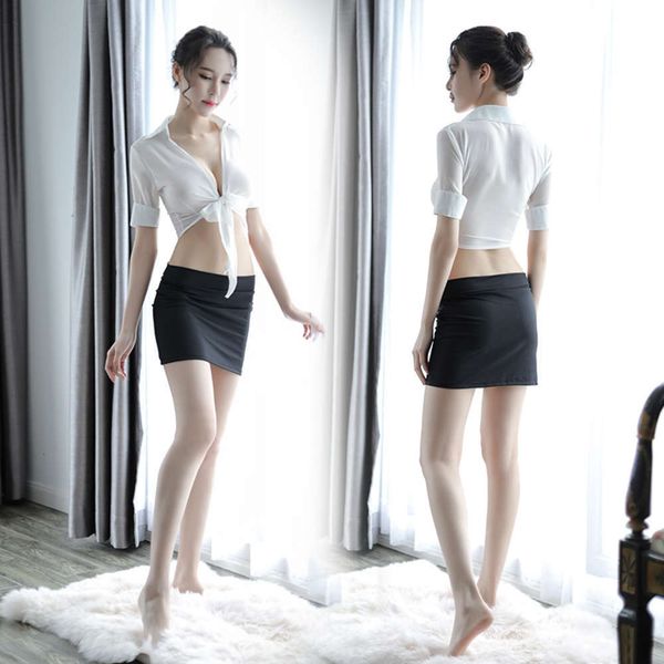 Office erotic waist drs Secretary uniform seductive sexy underwear women's Hip Wrap Skirt Suit, Black;white
Office erotic waist drs Secretary uniform seductive sexy underwear women's Hip Wrap Skirt Suit, Black;white