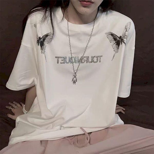 punk clothes woman tshirts goth oversized t shirt summer butterfly hip-hop couple short-sleeved t-shirt female korean loose men's t-shi, White;black
punk clothes woman tshirts goth oversized t shirt summer butterfly hip-hop couple short-sleeved t-shirt female korean loose men's t-shi, White;black