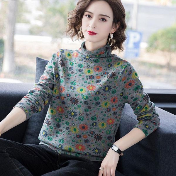 women's t-shirt women spring autumn flower casual full chiffon turtleneck modal woman tshirts lady undershirts mori girl, White
women's t-shirt women spring autumn flower casual full chiffon turtleneck modal woman tshirts lady undershirts mori girl, White