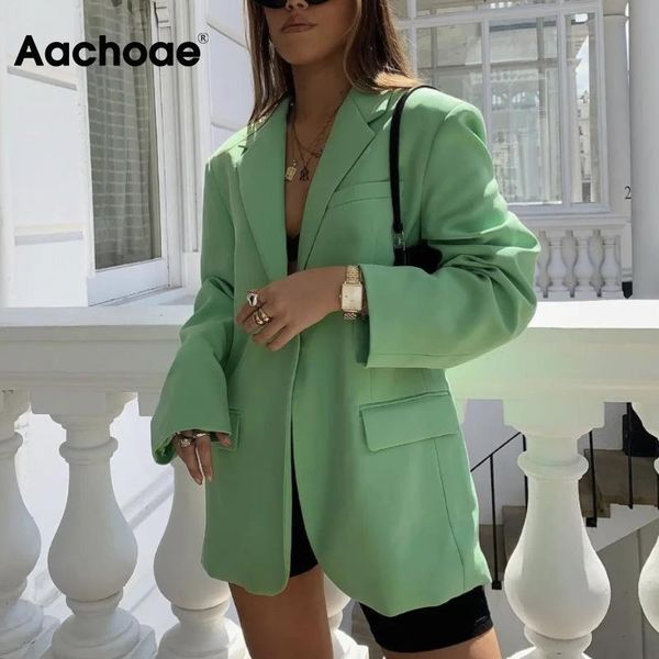 women's suits & blazers aachoae women green color blazer vintage long sleeve notched collar jacket coats fashion female outerwear chic, White;black
women's suits & blazers aachoae women green color blazer vintage long sleeve notched collar jacket coats fashion female outerwear chic, White;black
