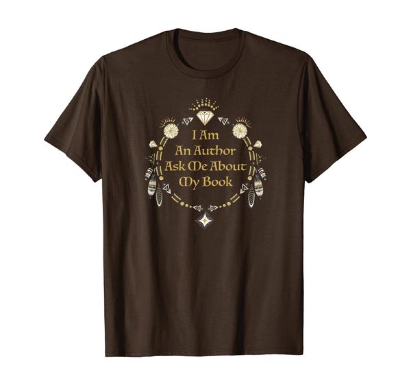 "i am an author - ask me about my book" t-shirt, White;black
"i am an author - ask me about my book" t-shirt, White;black