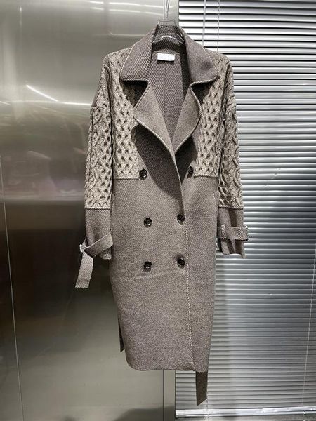 women's wool & blends joining together in a double row of fund 2021 autumn winters long coat 1009, Black
women's wool & blends joining together in a double row of fund 2021 autumn winters long coat 1009, Black