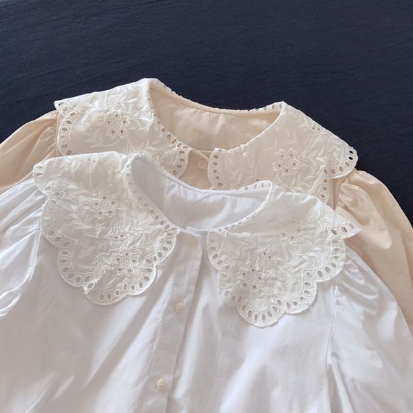 women's blouses & shirts lamtrip unique baroque embroidery peter pan collar long sleeve shirt blouse lolita 2021 spring iweu, White
women's blouses & shirts lamtrip unique baroque embroidery peter pan collar long sleeve shirt blouse lolita 2021 spring iweu, White